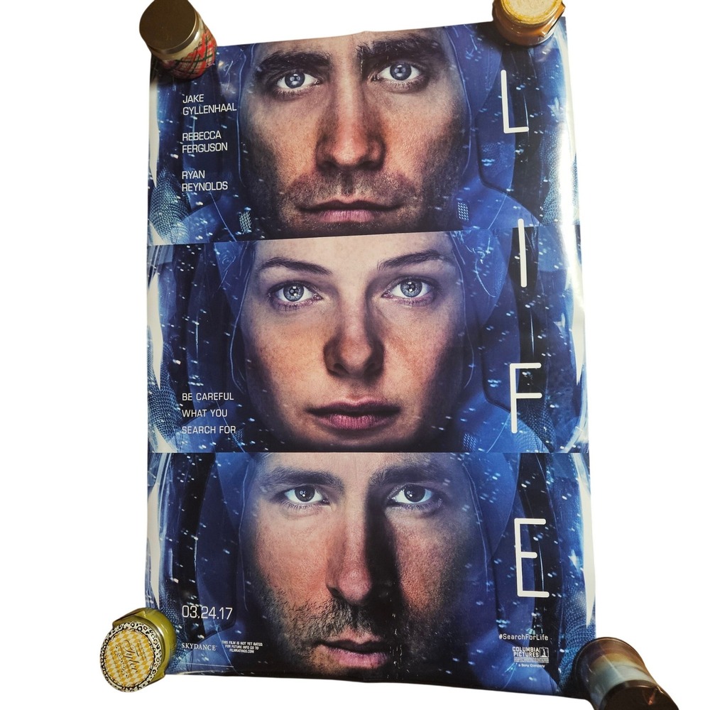 Life 2017 Original Teaser Movie Poster 27x40 Jake Gyllenhaal Ryan Reynolds D/S